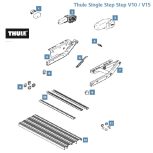 Thule Single Step V15 12V alkatrészek Thule Single Step V15 12V alkatrészek