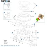 Thetford Porta Potti 145/165/335/345/365 alkatrészek