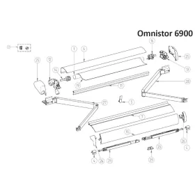 Thule/Omnistor 6900 alkatrészek